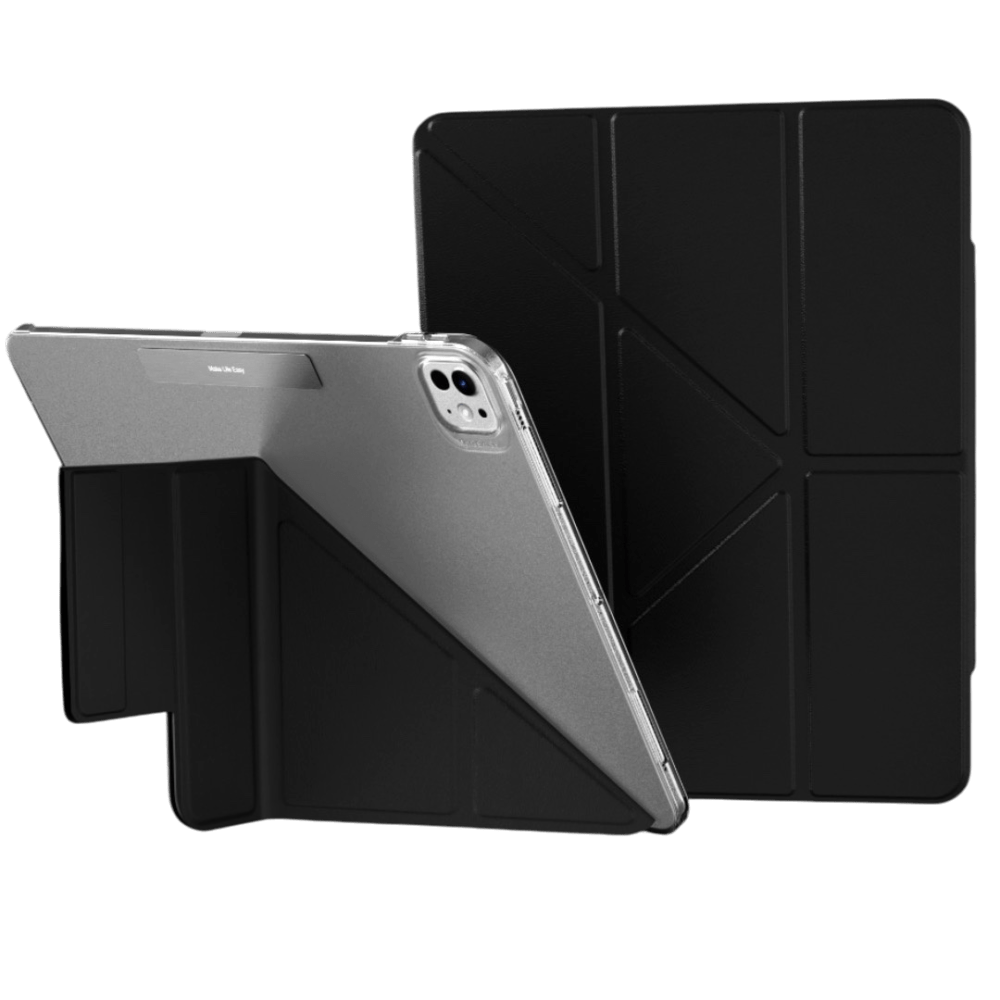 MAGEASY Cover  Facet Folding Folio iPad Pro 13" M4 (Stain-Resistant Black) – Premium Protection