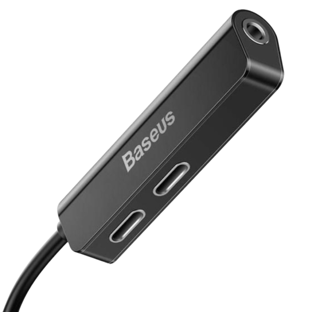 Baseus L52 3-in-1 Adapter for iPhone Black