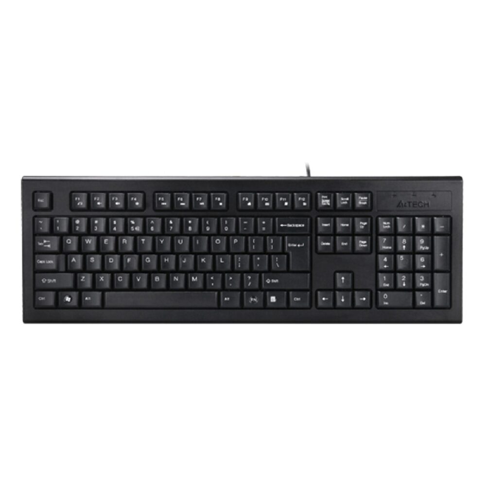 A4TECH Keyboard Wired USB QWERTY US English Black A4 TECH