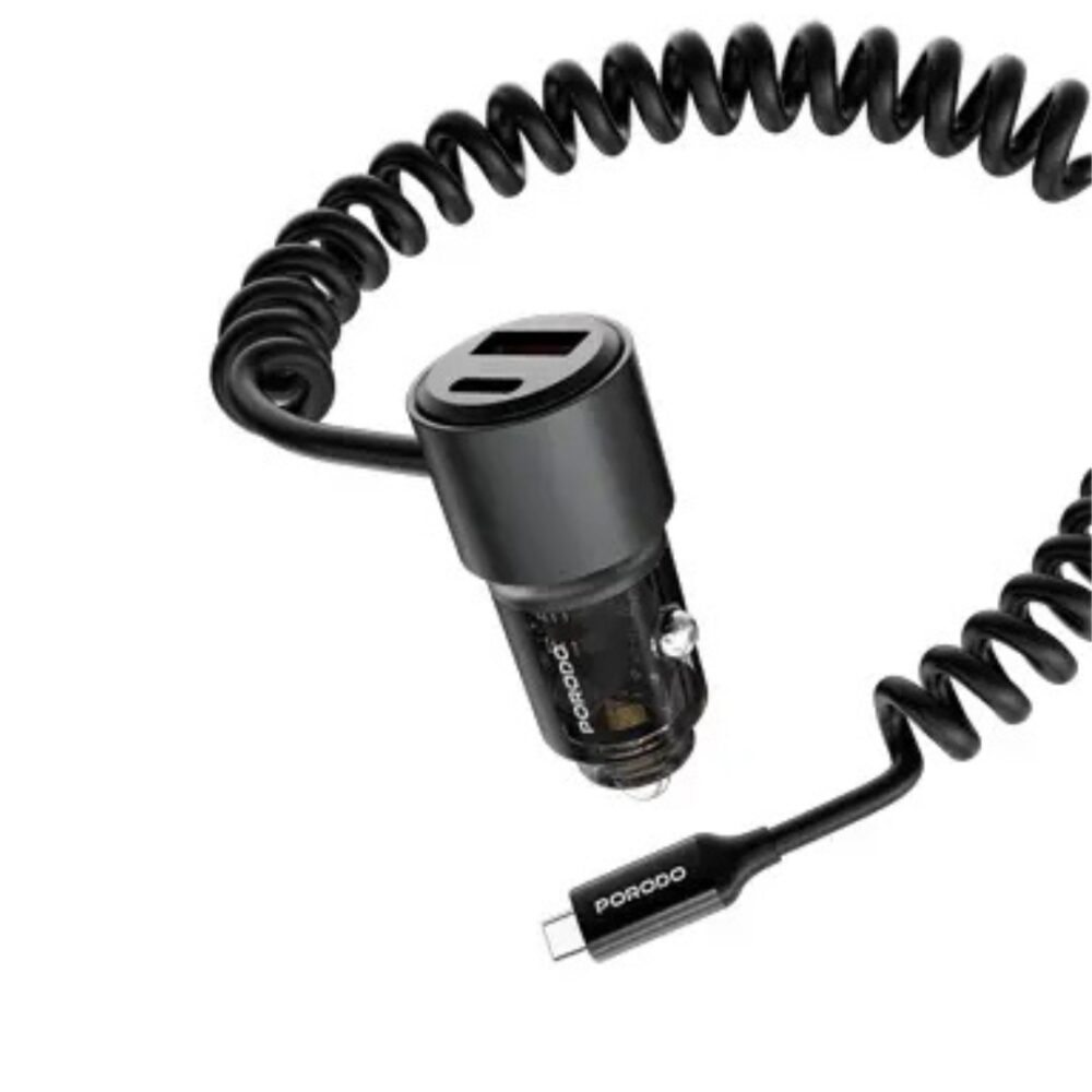 Porodo 110W Car Charger - Black