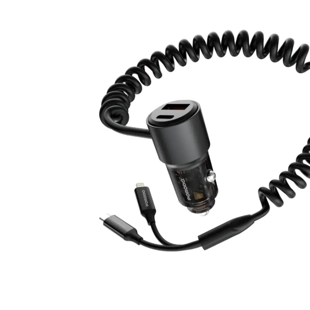 Porodo 95W Car Charger - Black