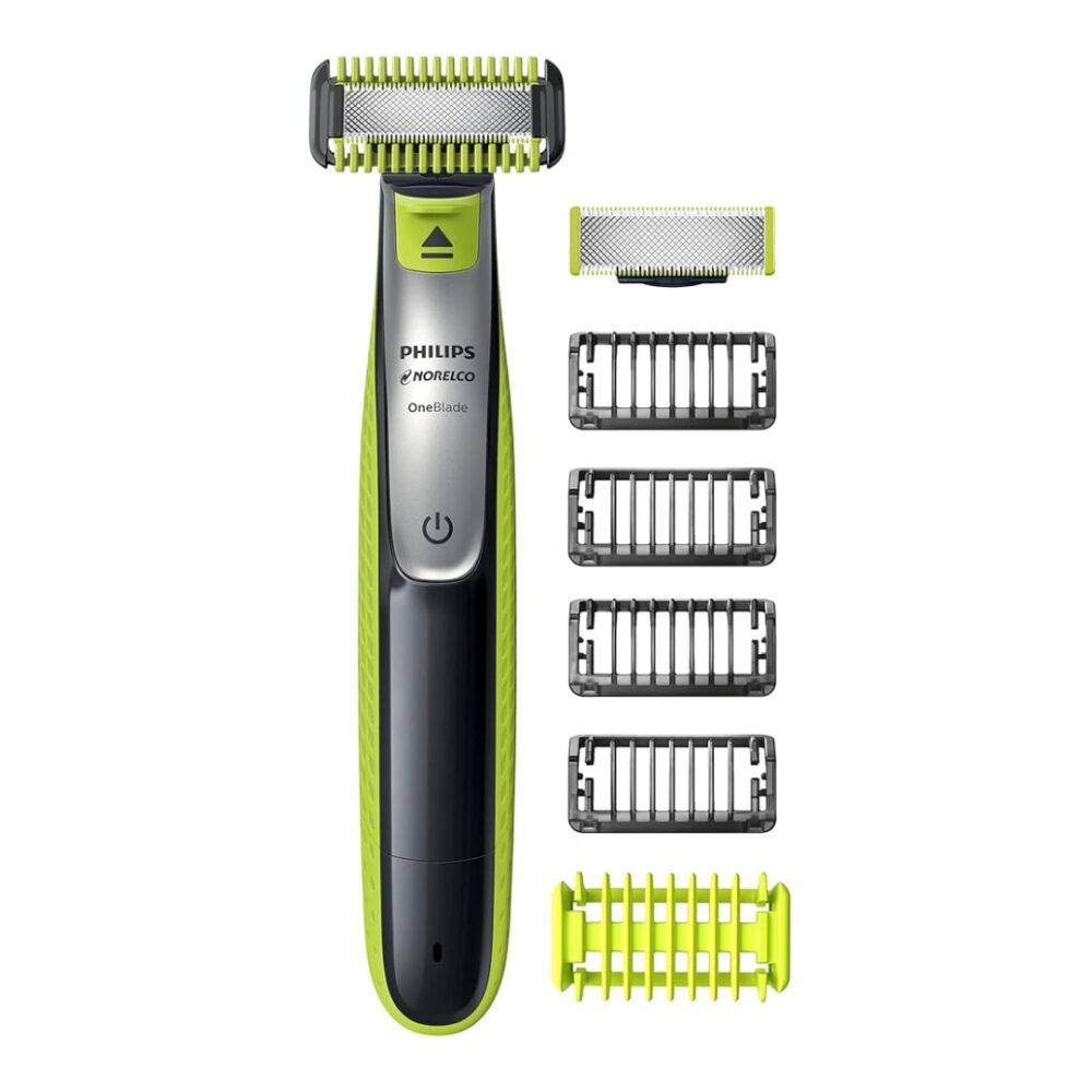 Philips Norelco OneBlade Electric Razor and Beard Trimmer for Men, Wet & Dry, with Comb and Body