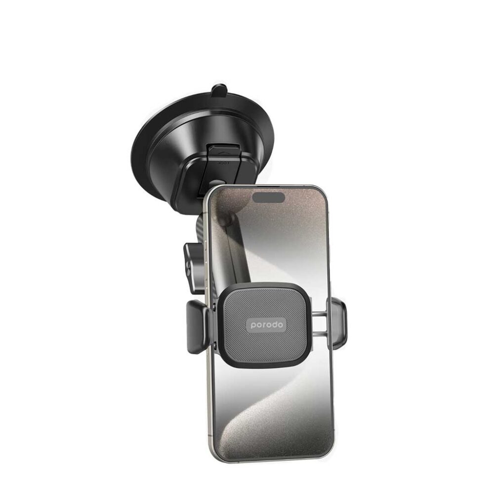 Porodo Cradle Suction Cup Non-Gel Pad phone Mount