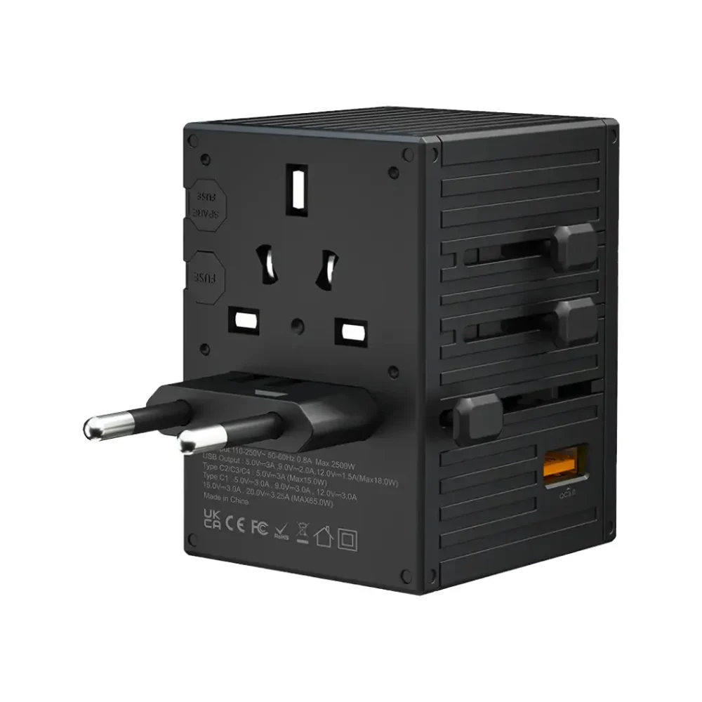 Porodo GaN 5-Port Travel Block Universal Charger